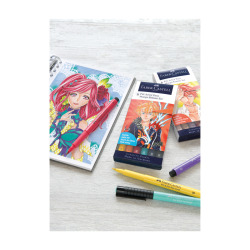 Zestaw Pitt Artist Pen Manga Shojo etui 6 szt.